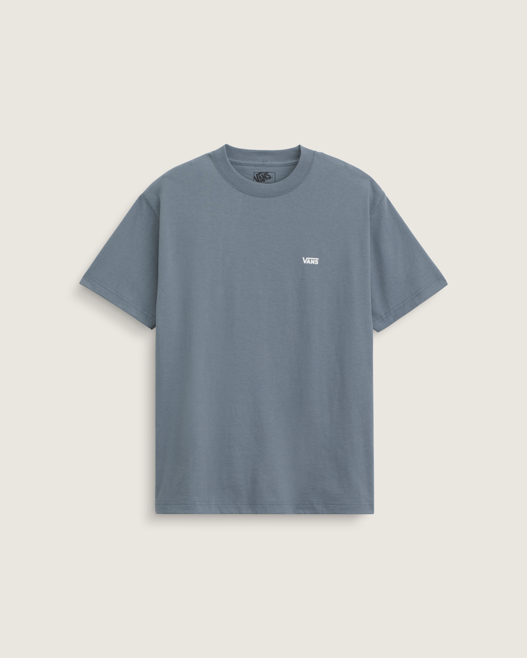 Vans Left Chest Logo T-Shirt in Stormy Weather Blue