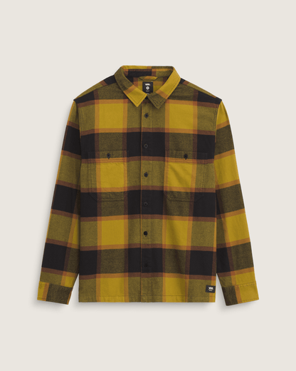 Vans Larkspur Plaid Flannel Shirt in Burnt Gold Yellow / Black