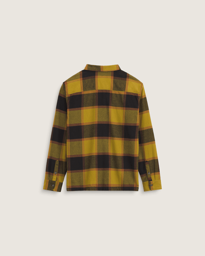 Vans Larkspur Plaid Flannel Shirt in Burnt Gold Yellow / Black