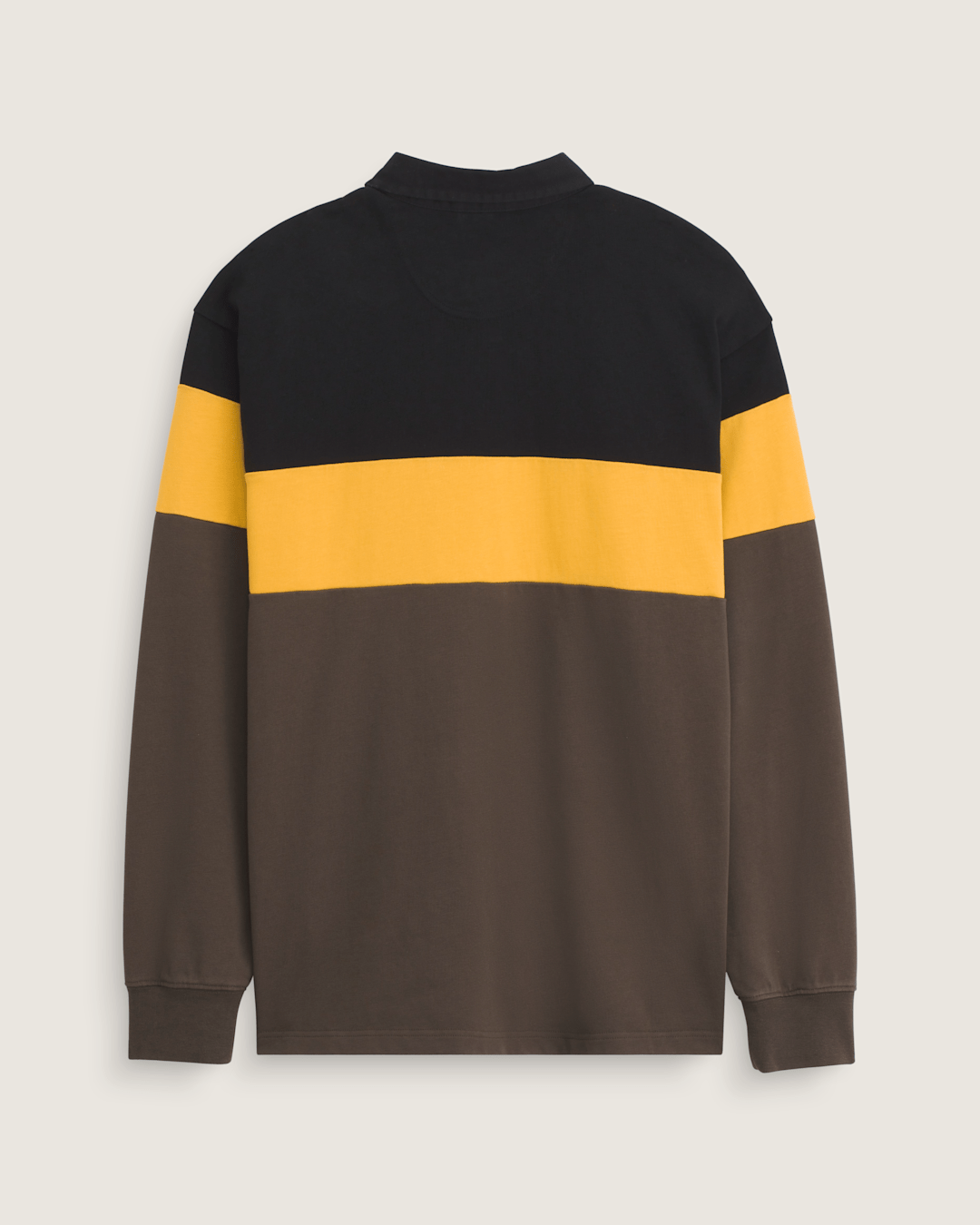Vans Andy Rugby Long Sleeve Shirt in Coal Brown