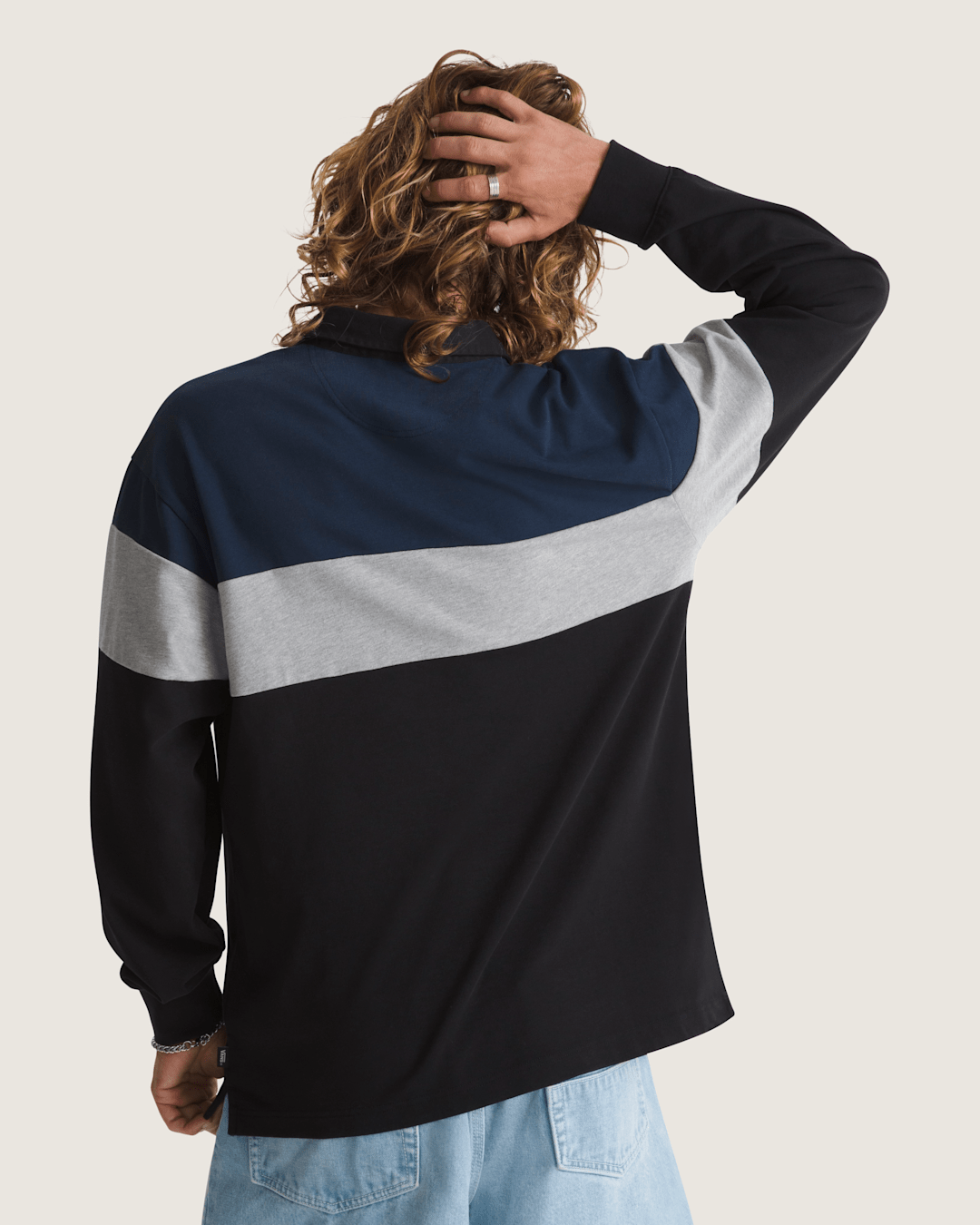 Vans Andy Rugby Long Sleeve Shirt in Black