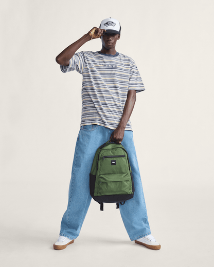Vans Cameron Stripe Shirt in Blue / Marshmallow White