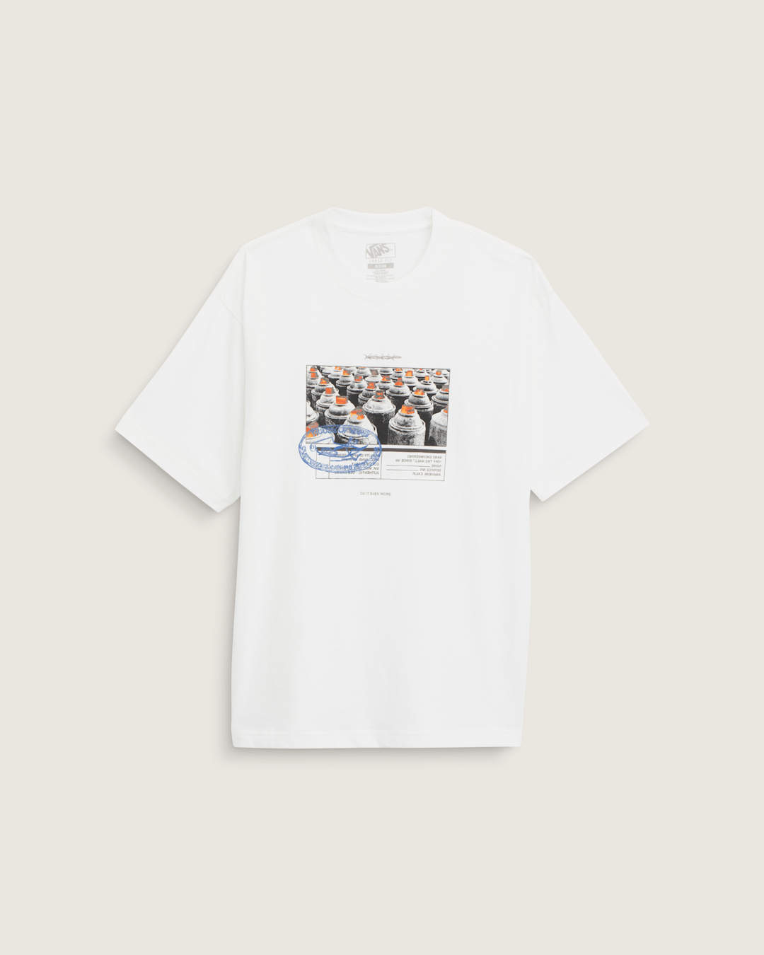 Vans Style Tips T-Shirt in Marshmallow White