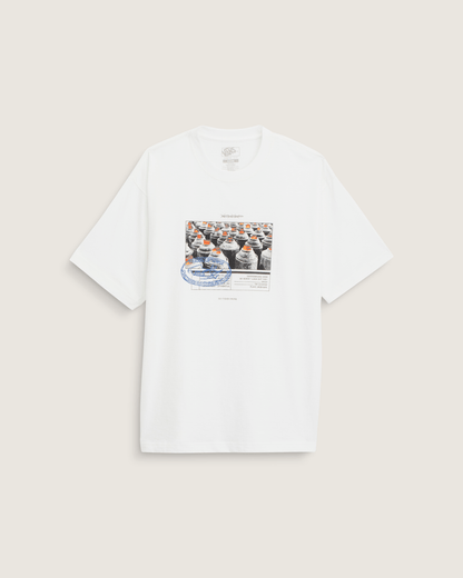 Vans Style Tips T-Shirt in Marshmallow White