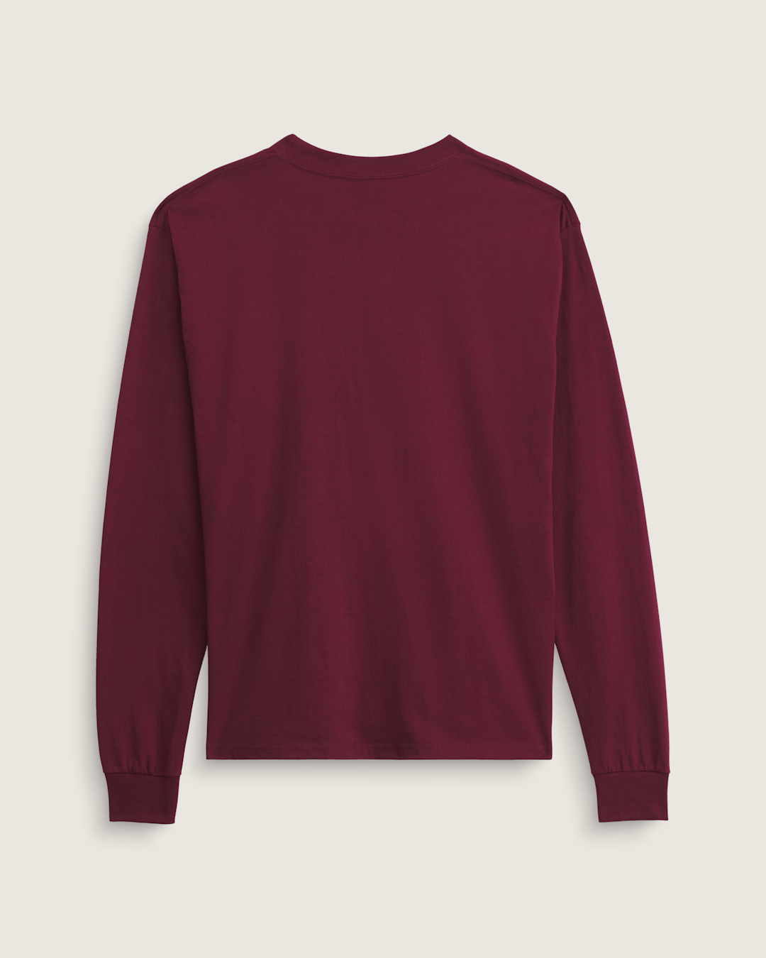 Vans Blur Drop Long Sleeve T-Shirt in Burgundy