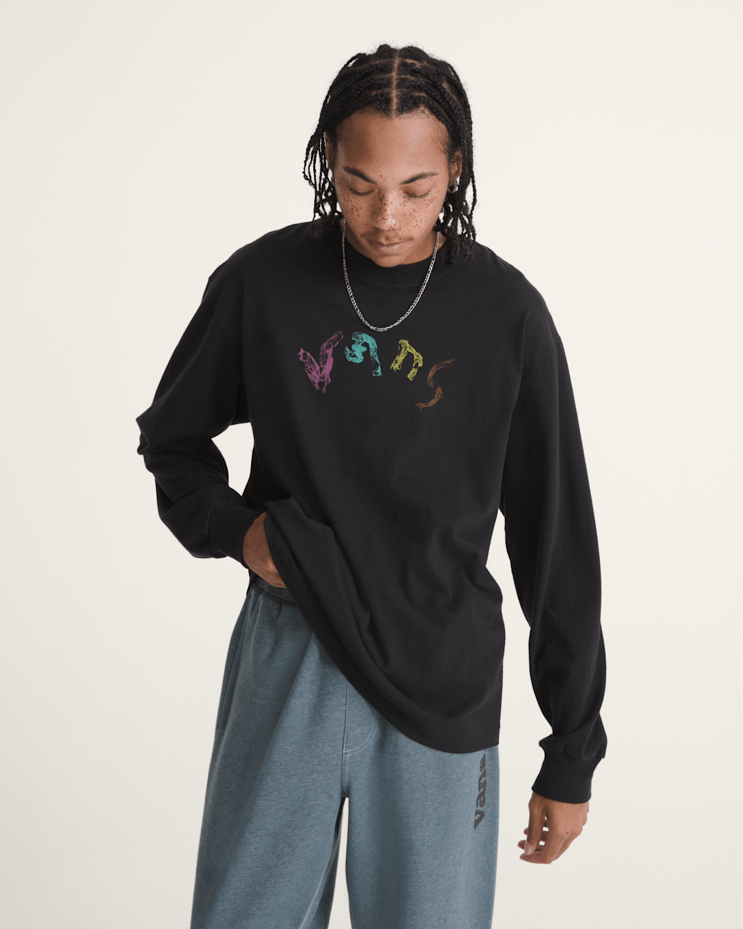 Vans Ideas Long Sleeve T-Shirt in Black