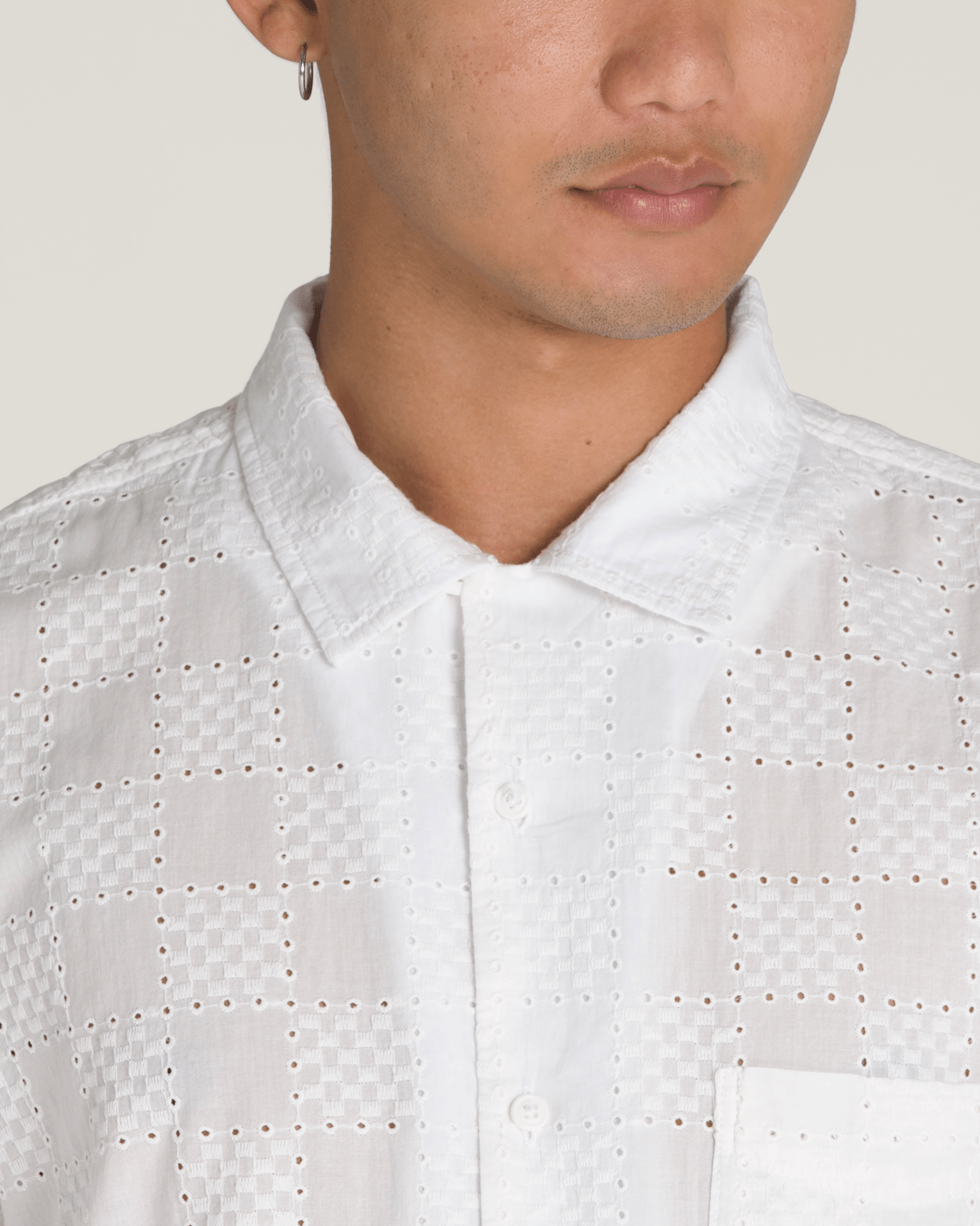 Vans Wayside Eyelet Woven Shirt in White