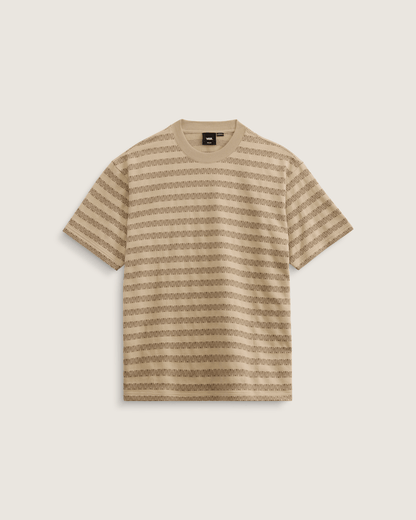 Vans Palmer Jacquard Knit T-Shirt in London Fog Beige