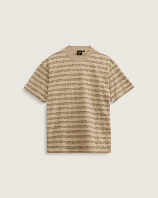 Vans Palmer Jacquard Knit T-Shirt in London Fog Beige