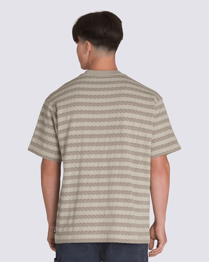 Vans Palmer Jacquard Knit T-Shirt in London Fog Beige