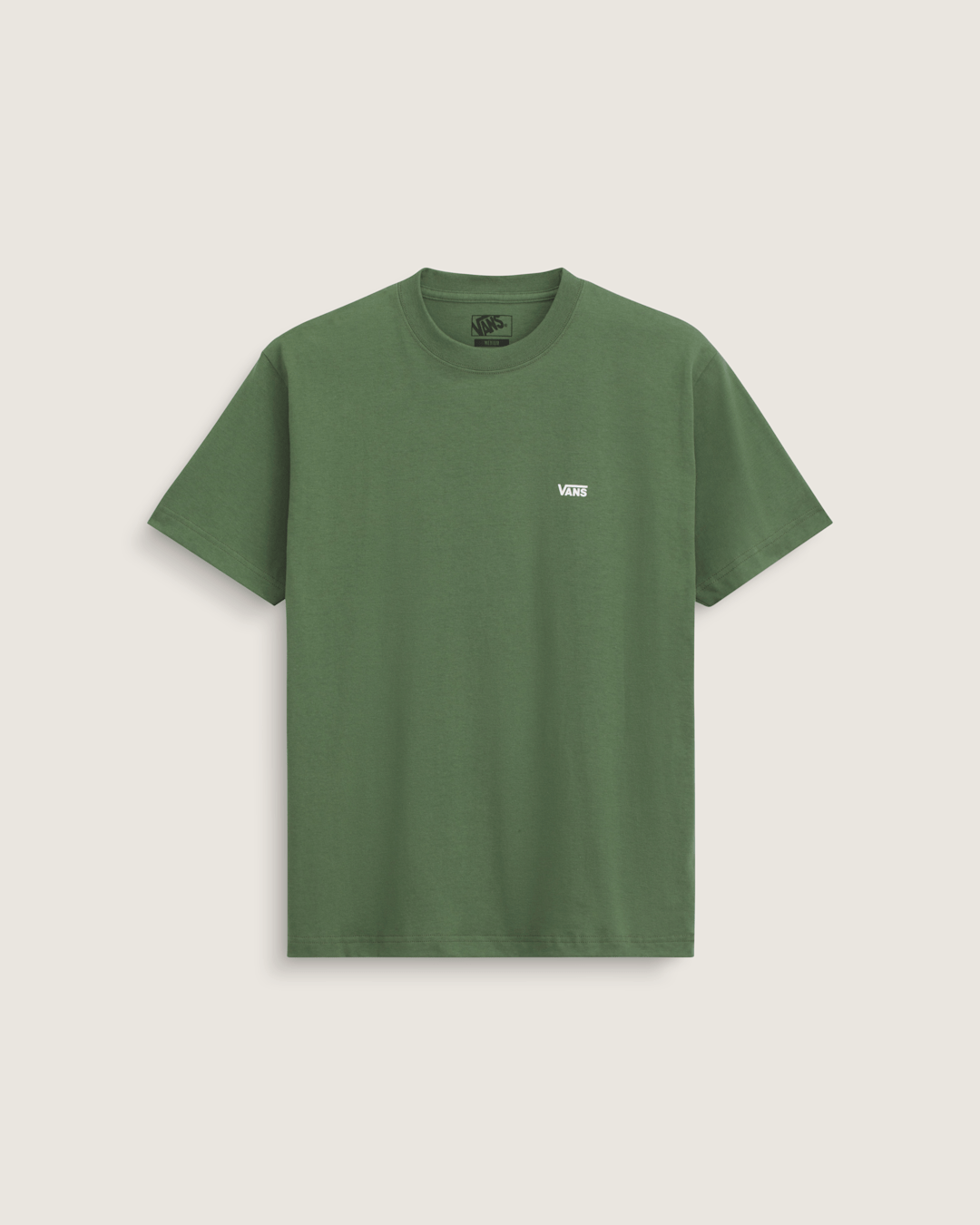 Vans Left Chest Logo T-Shirt in Pine Forest Green