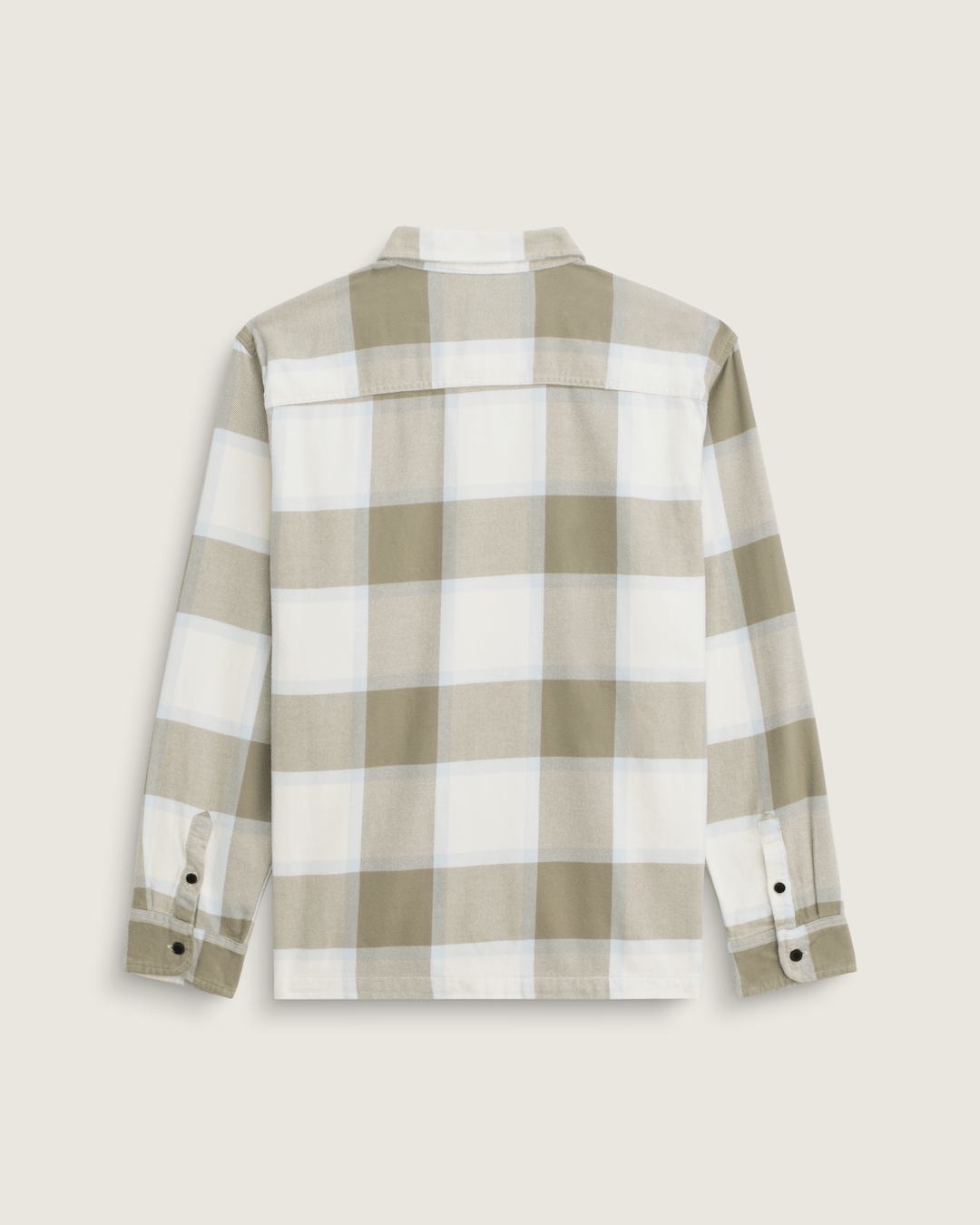 Vans Larkspur Flannel Shirt in Turtledove White