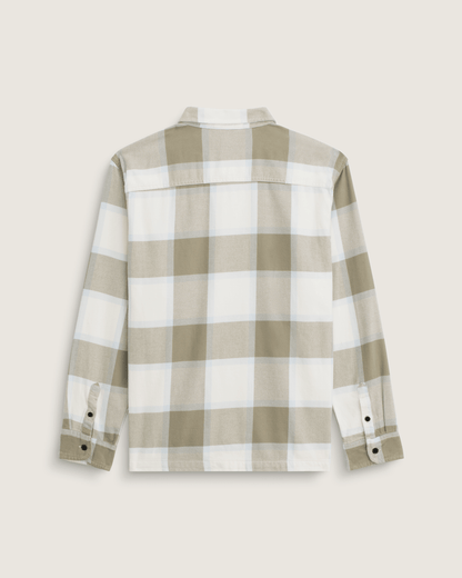 Vans Larkspur Flannel Shirt in Turtledove White