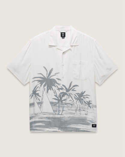 Vans Creswell Woven Shirt in White / Grey