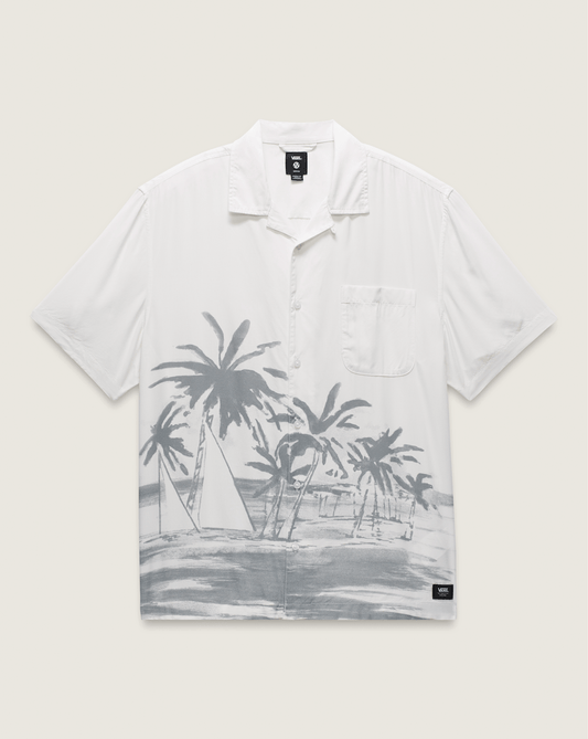 Vans Creswell Woven Shirt in White / Grey