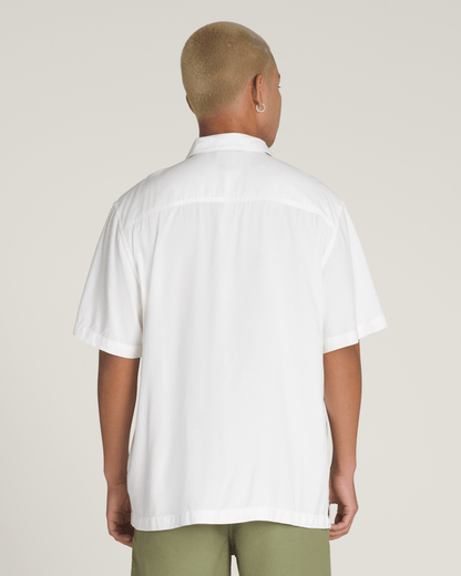 Vans Creswell Woven Shirt in White / Grey
