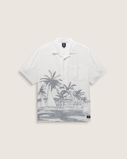 Vans Creswell Woven Shirt in White / Grey