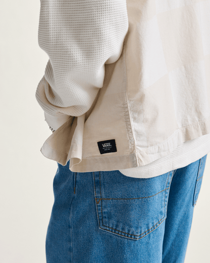 Vans Kessler Checkerboard Woven Shirt in Checkerboard White