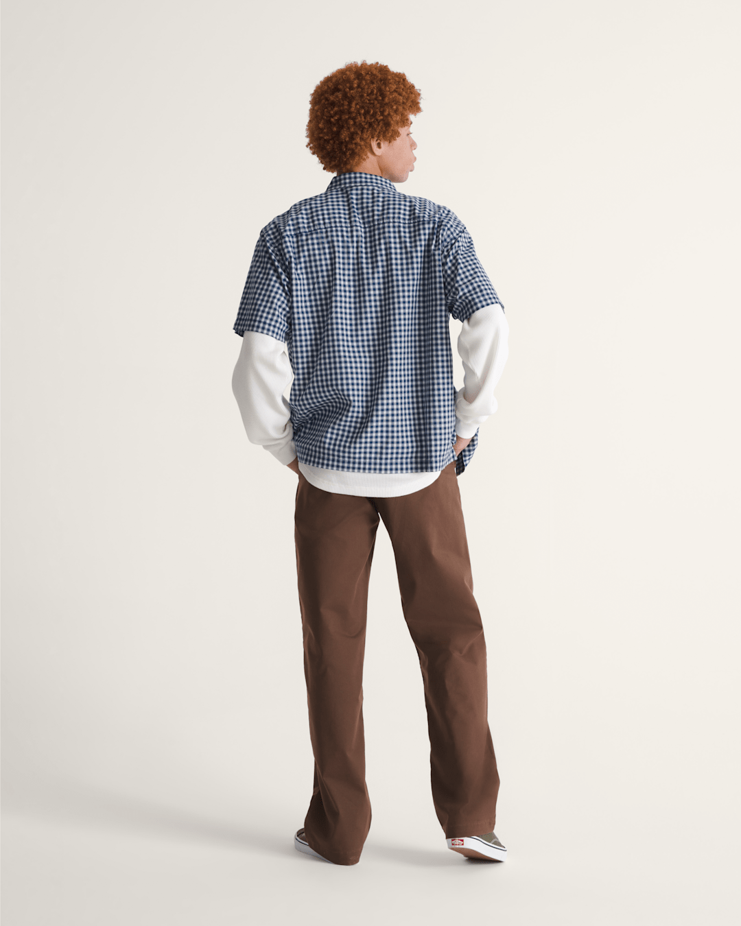 Vans Authentic Chino Straight Pant in Vintage Cocoa Brown