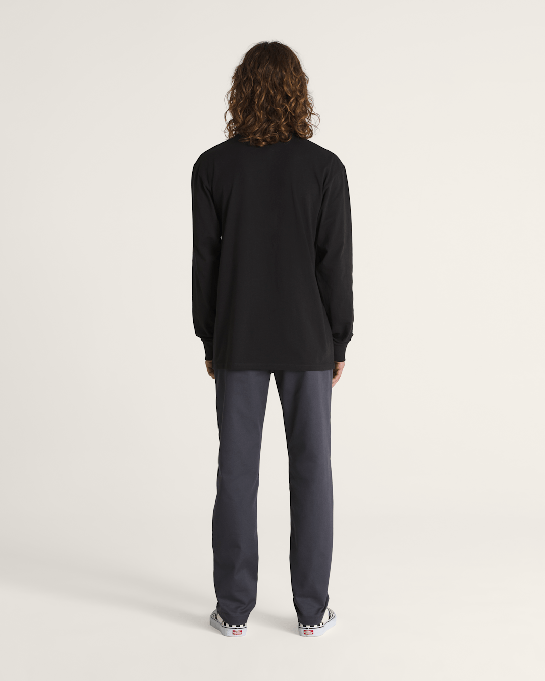 Vans Authentic Chino Slim Pants in Asphalt Grey