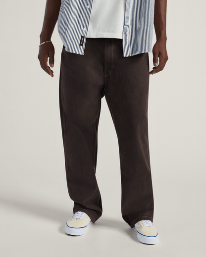 Vans Skate Check-5 Loose Denim Pants in After Dark Brown