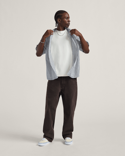 Vans Skate Check-5 Loose Denim Pants in After Dark Brown
