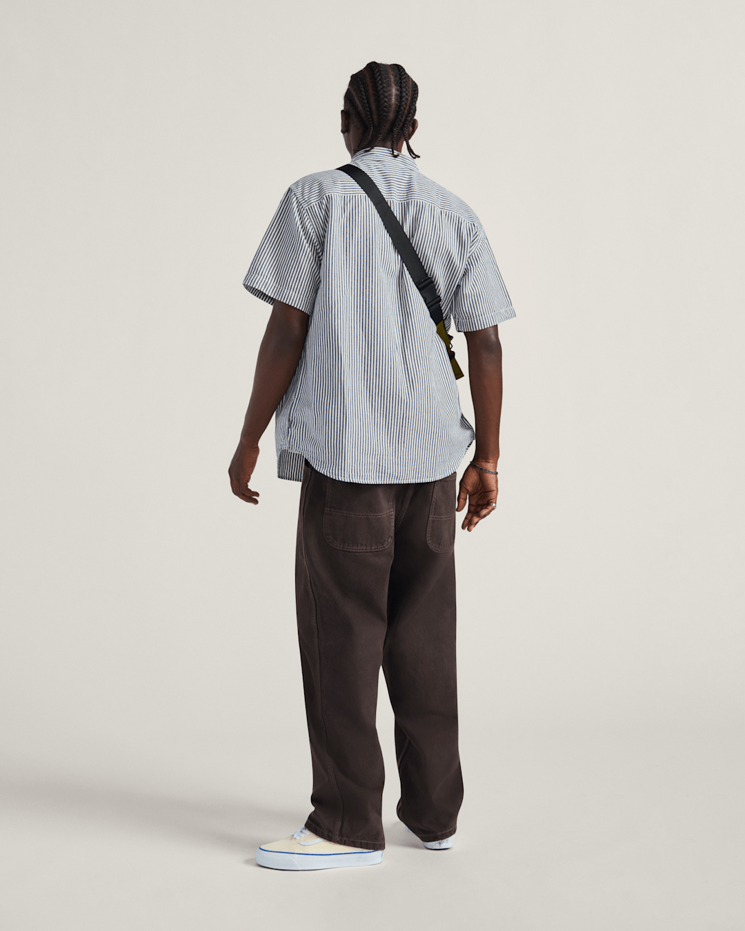 Vans Skate Check-5 Loose Denim Pants in After Dark Brown
