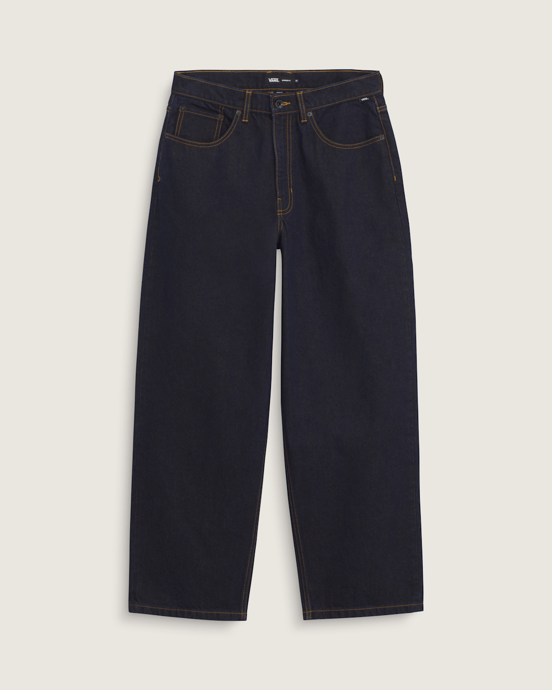 Vans Check-5 Baggy Denim Pants in Dark Rinse Blue