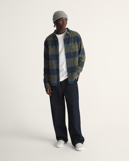 Vans Check-5 Baggy Denim Pants in Dark Rinse Blue