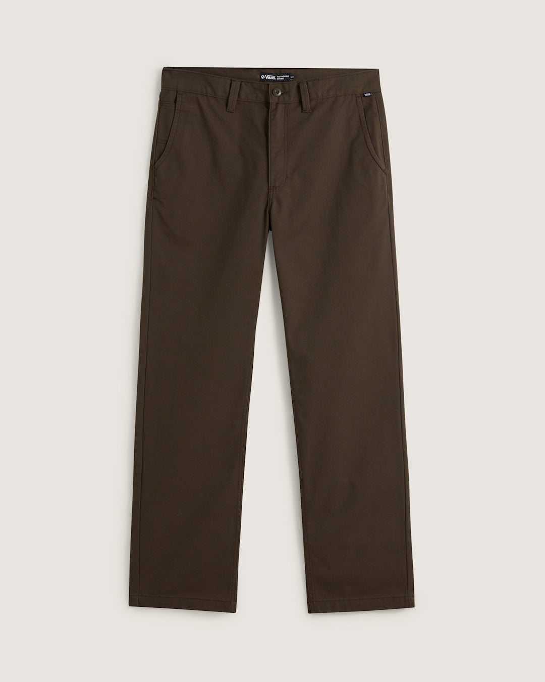 Vans Authentic Chino Relaxed Pants in Coal Brown
