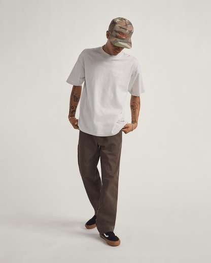 Vans Authentic Chino Relaxed Pants in Coal Brown