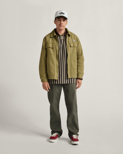 Vans Authentic Chino Relaxed Pants in Grape Leaf Green