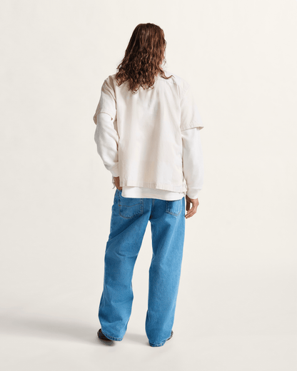 Vans Check-5 Baggy Denim Pants in Stonewash Blue