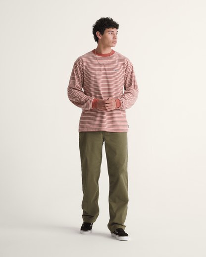 Vans Authentic Chino Straight Pant in Mossy Olive Green