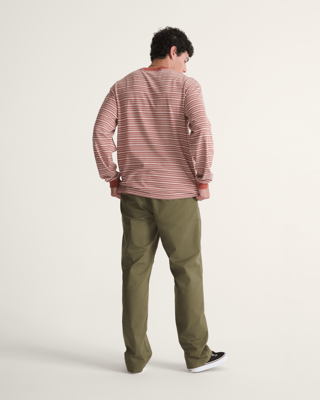 Vans Authentic Chino Straight Pant in Mossy Olive Green