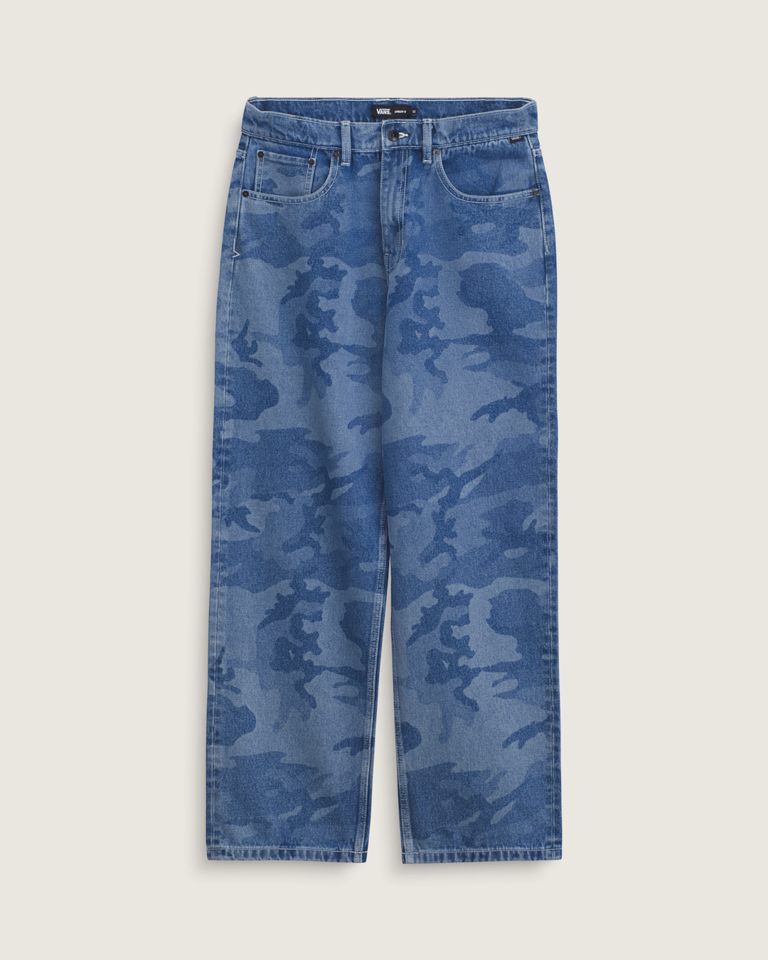 Vans Check-5 Loose Denim Pants in Stonewash Blue