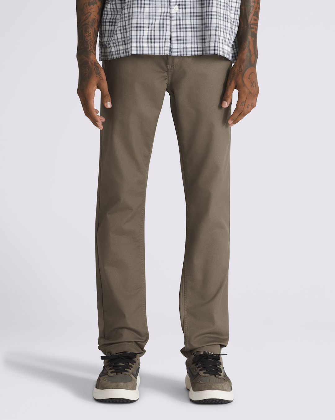 Vans Authentic Chino Slim Pants in Bungee Cord Brown