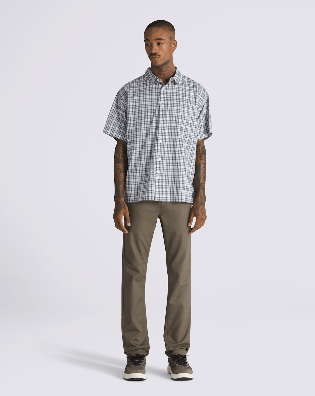 Vans Authentic Chino Slim Pants in Bungee Cord Brown