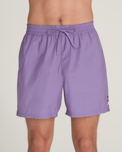 Vans Primary Solid Elastic 17'' Boardshorts in Purple Haze
