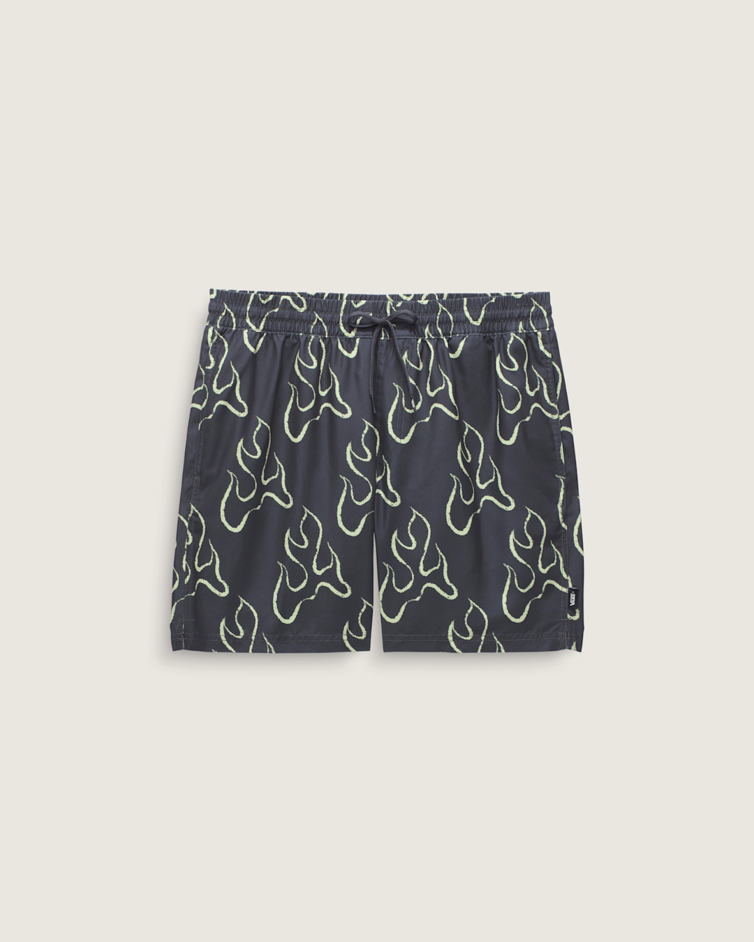 Vans Primary Solid Elastic 17'' Boardshorts in Asphalt Grey / Shadow Lime Green