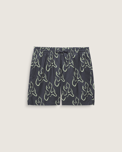 Vans Primary Solid Elastic 17'' Boardshorts in Asphalt Grey / Shadow Lime Green