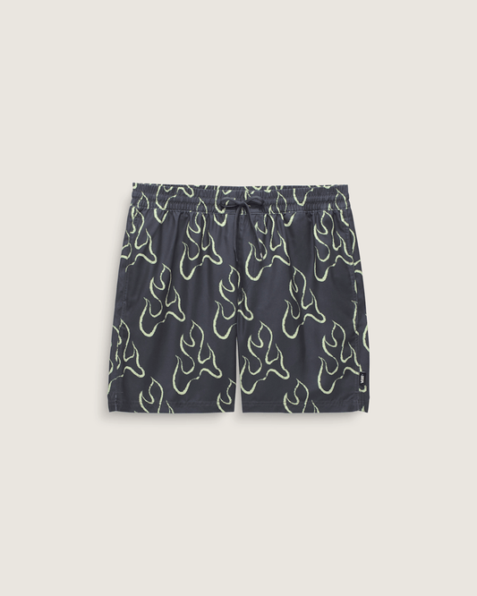 Vans Primary Solid Elastic 17'' Boardshorts in Asphalt Grey / Shadow Lime Green