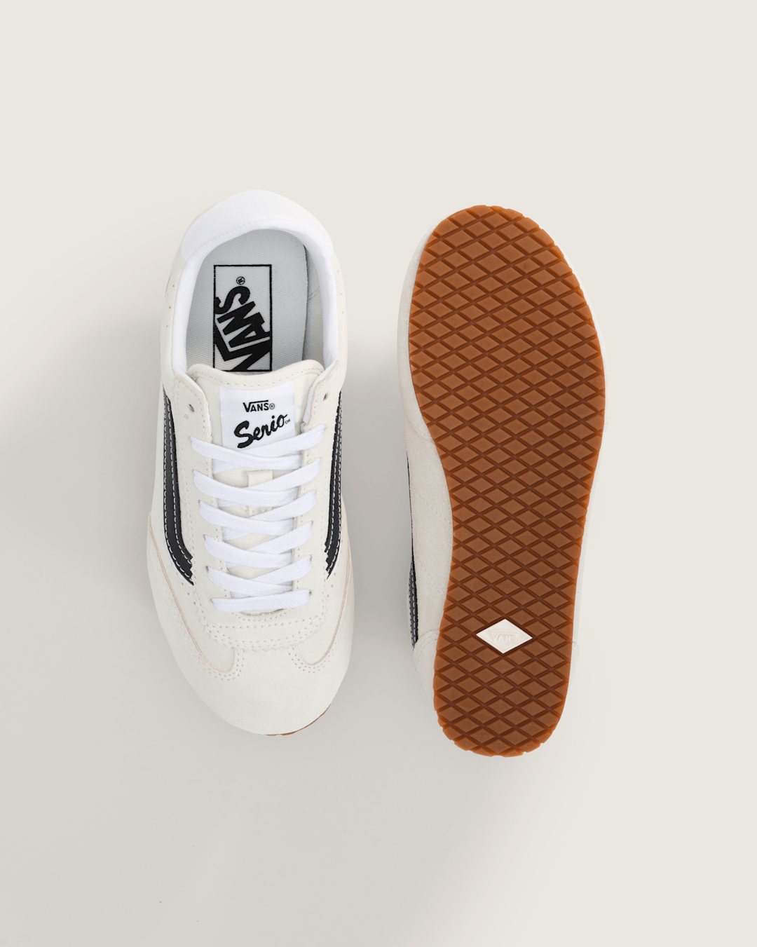 Vans Big Kids Super Lowpro Shoe in Marshmallow White