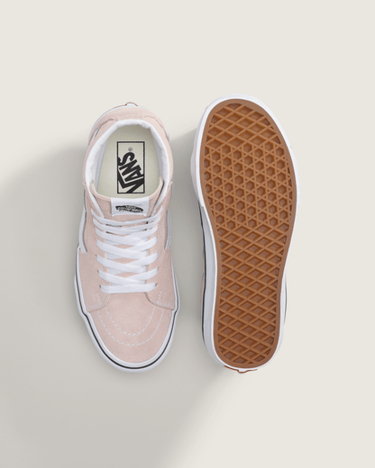 Vans Big Kids SK8-Hi Shoe in Sepia Rose Pink