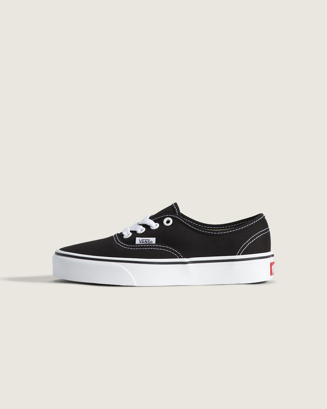 Vans Big Kids Authentic Shoe in Black