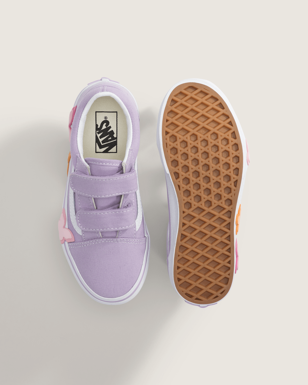 Vans Little Kids Old Skool V Shoe in Soft Orchid Purple