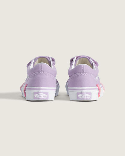 Vans Little Kids Old Skool V Shoe in Soft Orchid Purple