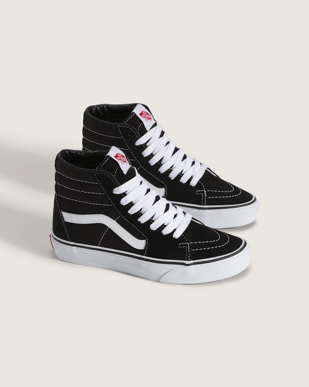 Vans Big Kids Sk8-Hi Shoe in Black / White
