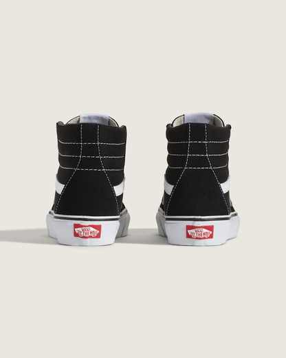 Vans Big Kids Sk8-Hi Shoe in Black / White