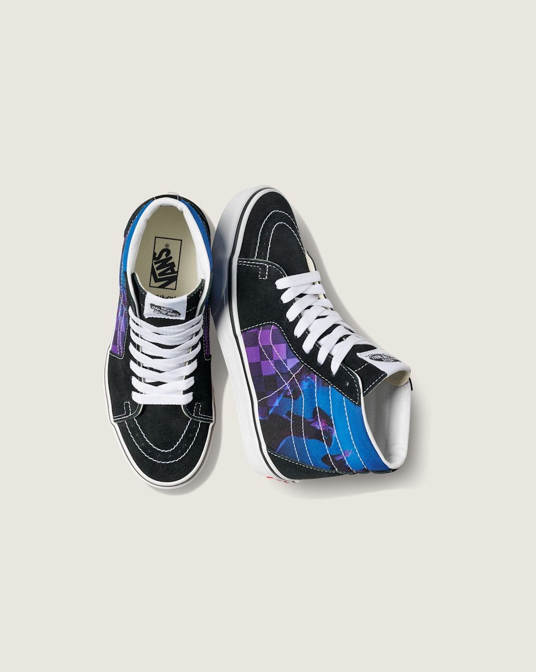 Vans KPop Demon Hunters x Vans Big Kids Sk8-Hi Shoe in Kpop Demon Hunters Black / Blue